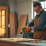 ¿Cuánto se cobra por lijar y pintar una puerta de madera?