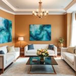 Qué color combina con el dorado en paredes